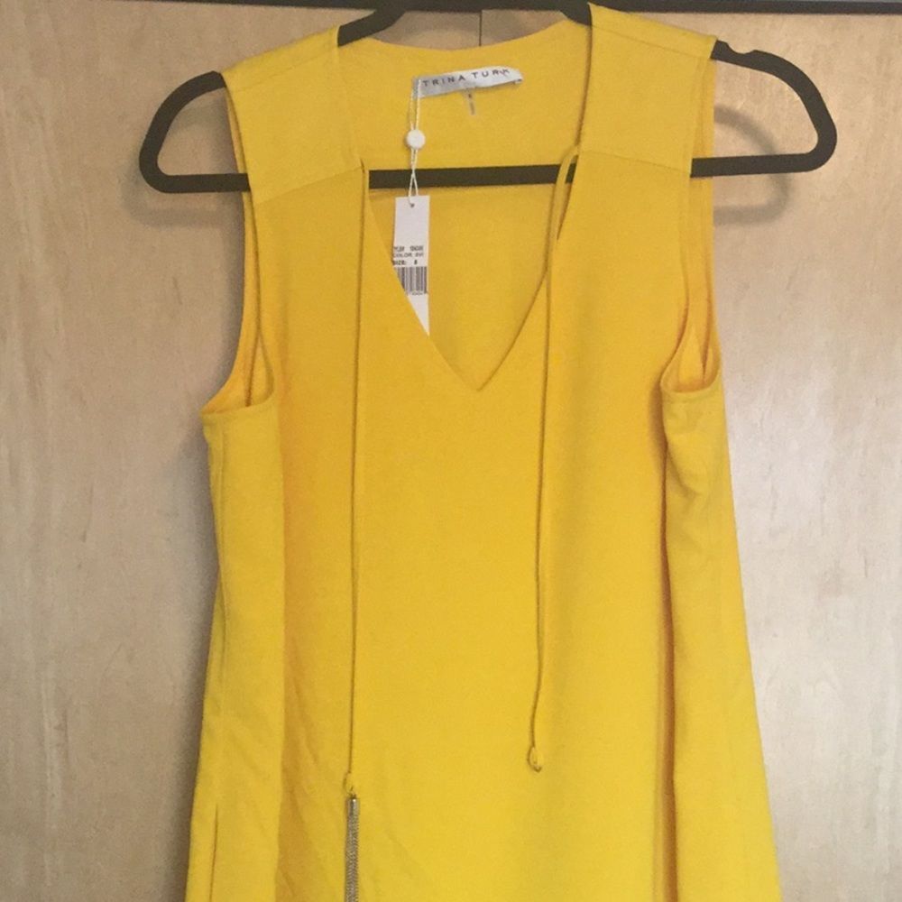 NWT Trina Turk Arleen Tassel Shift Dress - Picture 2 of 16